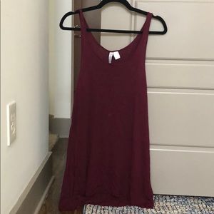 Long Maroon Tank
